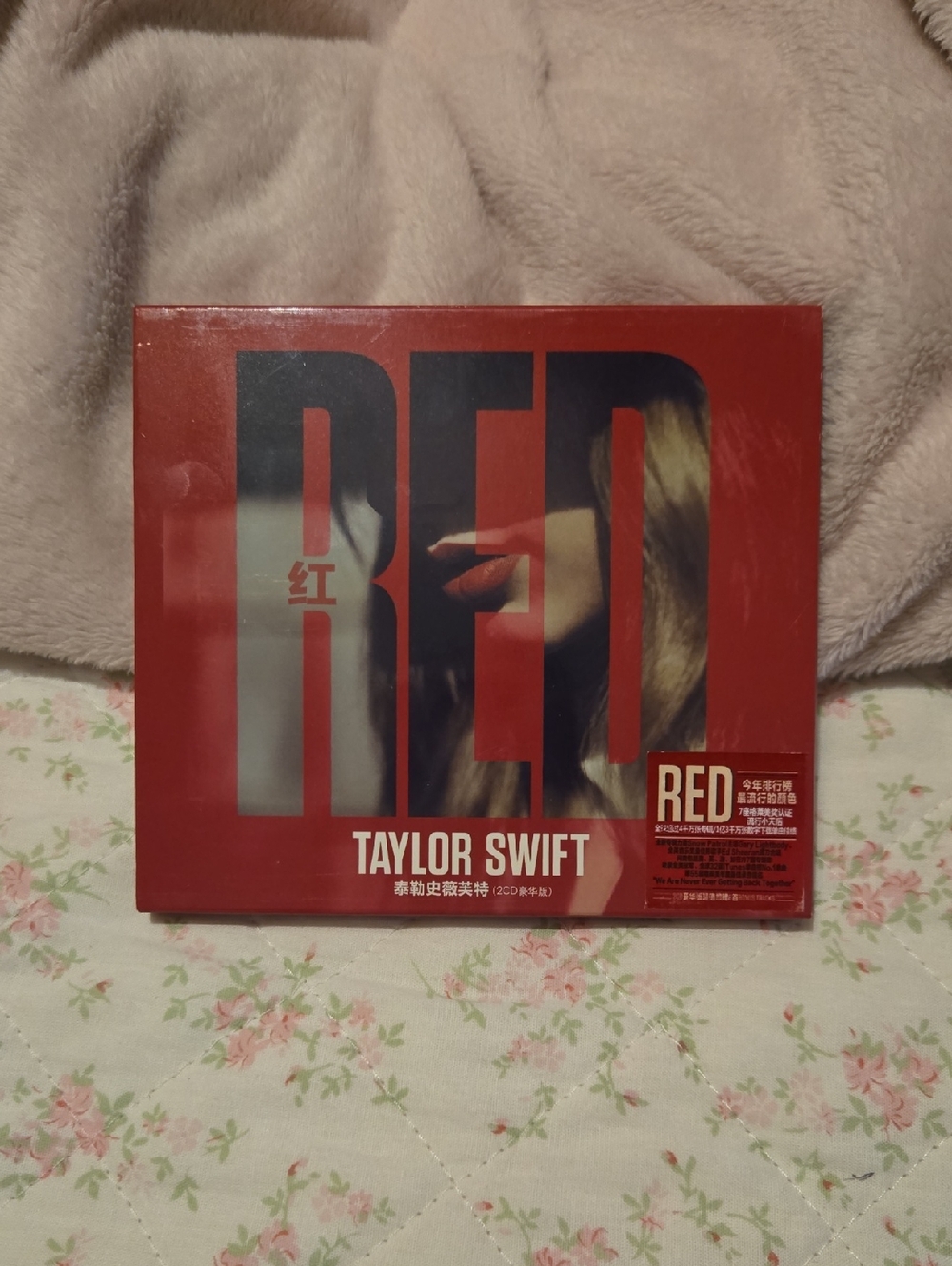 Taylor Swift Red Album Cover - Red and Black Chinese Edition